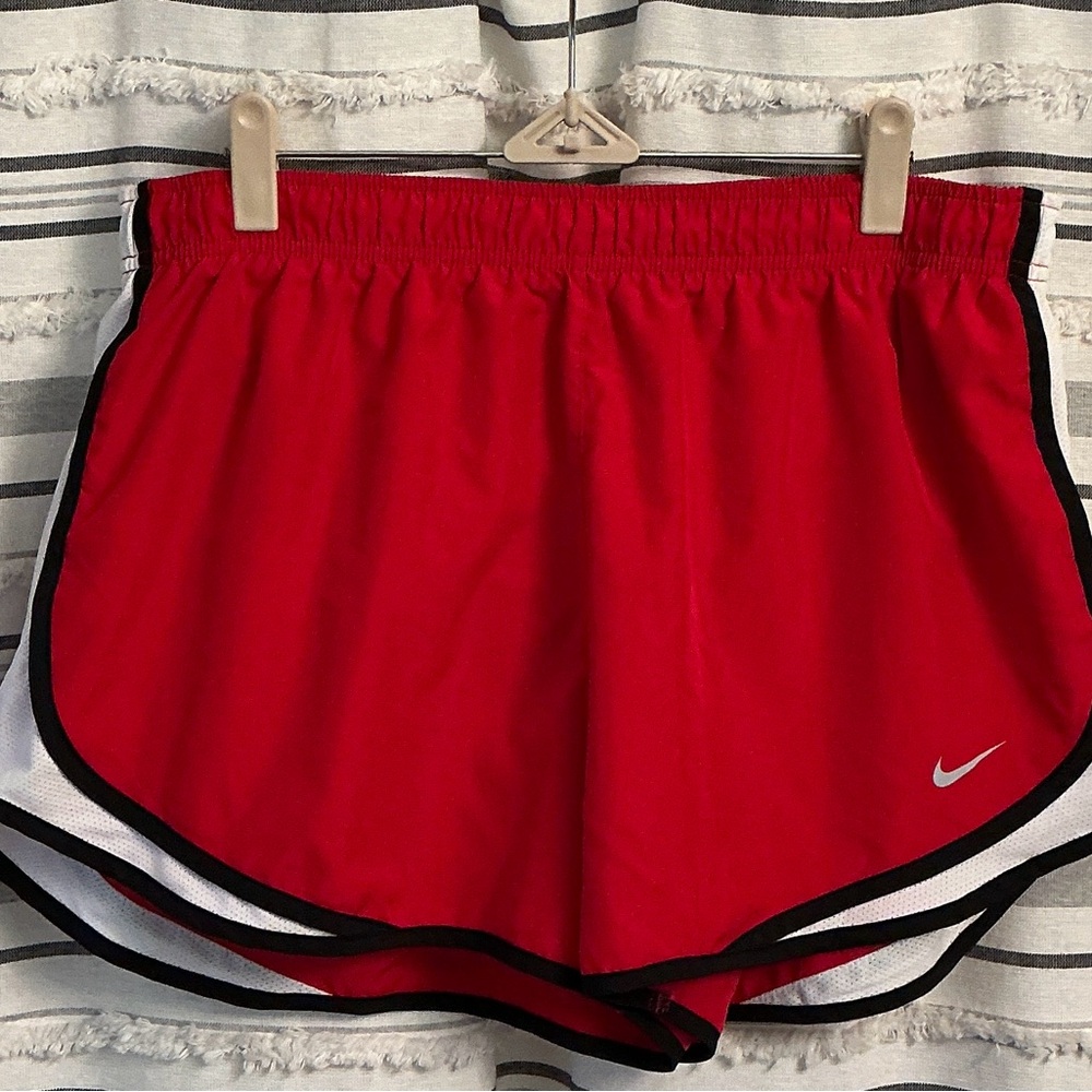 Nike Women's Vibrant Red Athletic Shorts